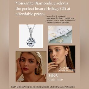 New GRA Certified Moissanite Diamond Jewelry- Learn More